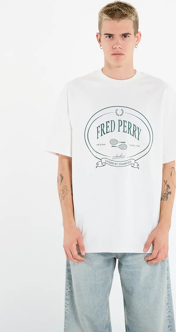 FRED PERRY Majice FRED PERRY Chosen By Champions T-Shirt Snow White XL