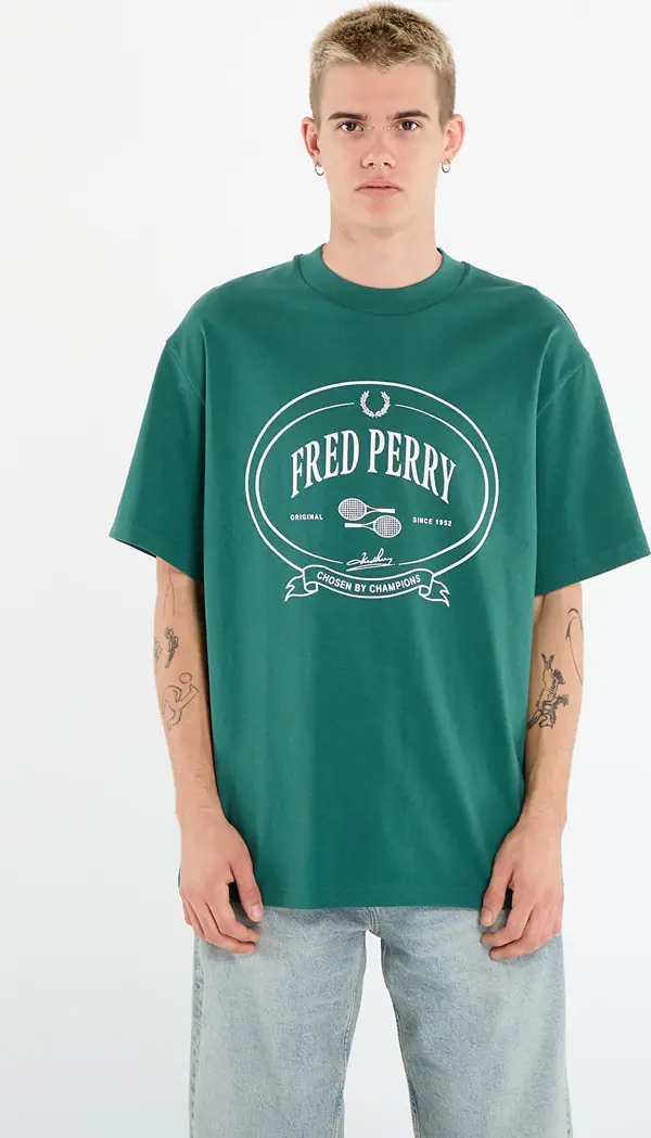 FRED PERRY Majice FRED PERRY Chosen By Champions T-Shirt Sport Green XL