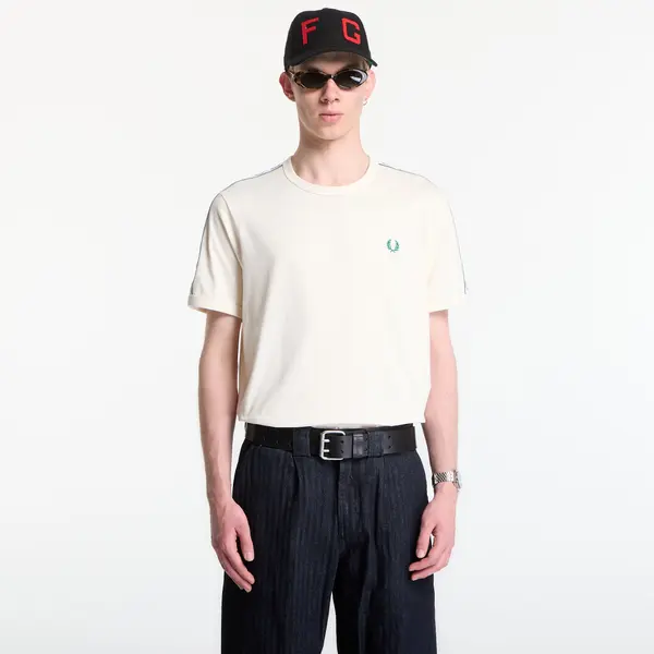 FRED PERRY Majice Fred Perry Contrast Tape Ringer T-Shirt Ecru L