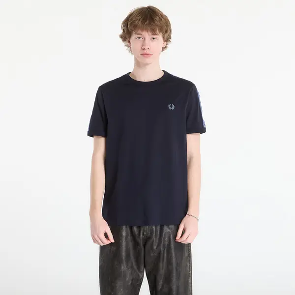 FRED PERRY Majice FRED PERRY Contrast Tape Ringer T-Shirt Navy/ Ace Blue XL
