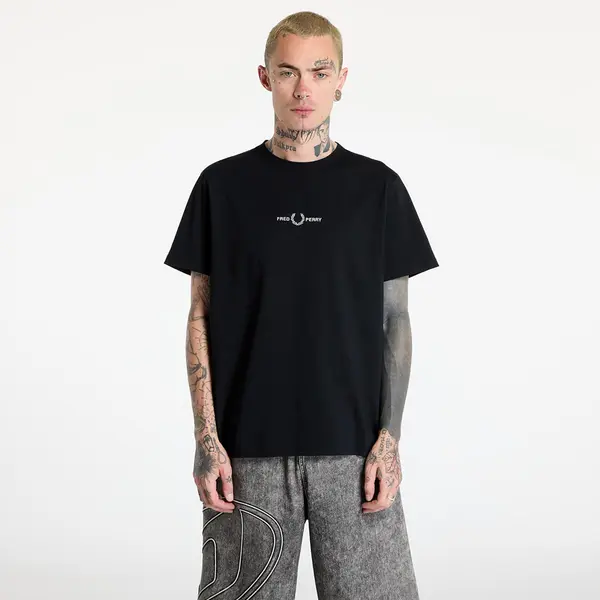 FRED PERRY Majice FRED PERRY Embroidered T-Shirt Black L