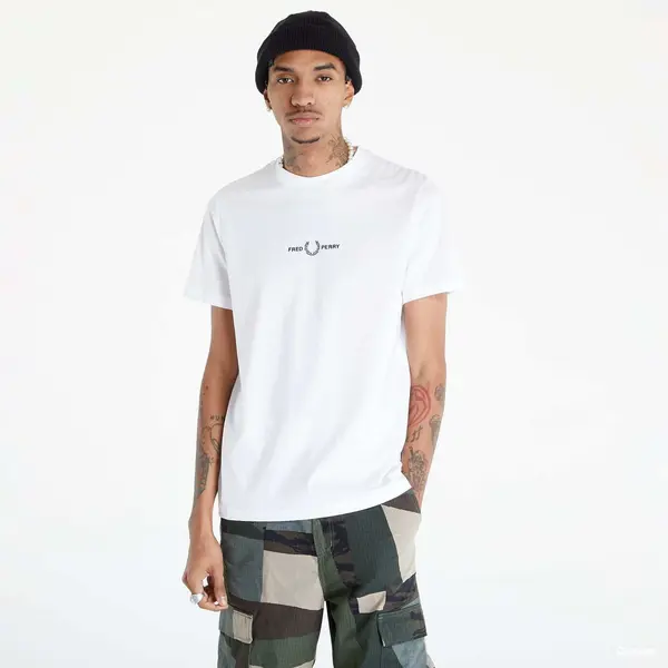 FRED PERRY Majice FRED PERRY Embroidered T-Shirt White XL