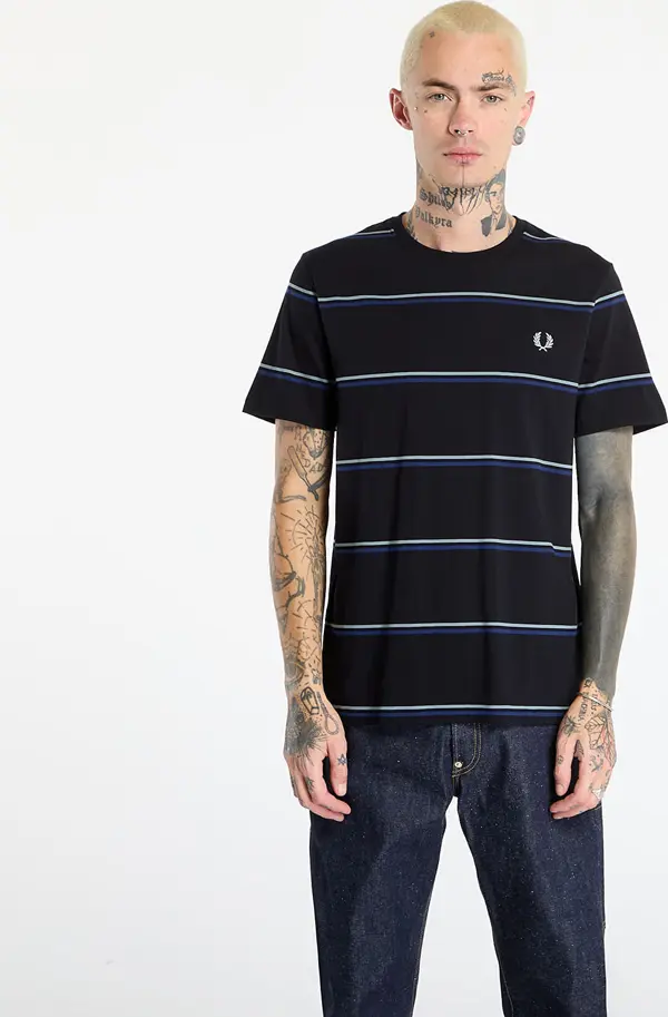 FRED PERRY Majice FRED PERRY Fine Stripe T-Shirt Black L