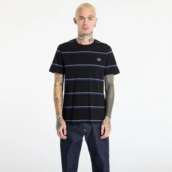 FRED PERRY Majice FRED PERRY Fine Stripe T-Shirt Black S