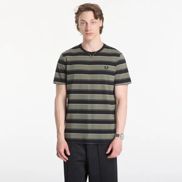FRED PERRY Majice Fred Perry Fine Stripe T-Shirt Green XL