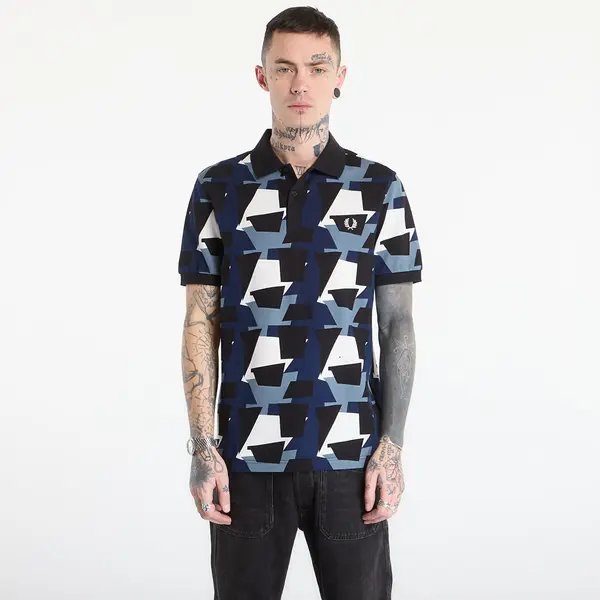 FRED PERRY Majice FRED PERRY Fragment Print Polo Shirt Ecru M