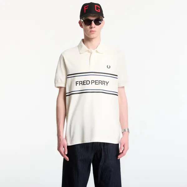 FRED PERRY Majice Fred Perry Fred Perry Graphic Polo Shirt Ecru XL