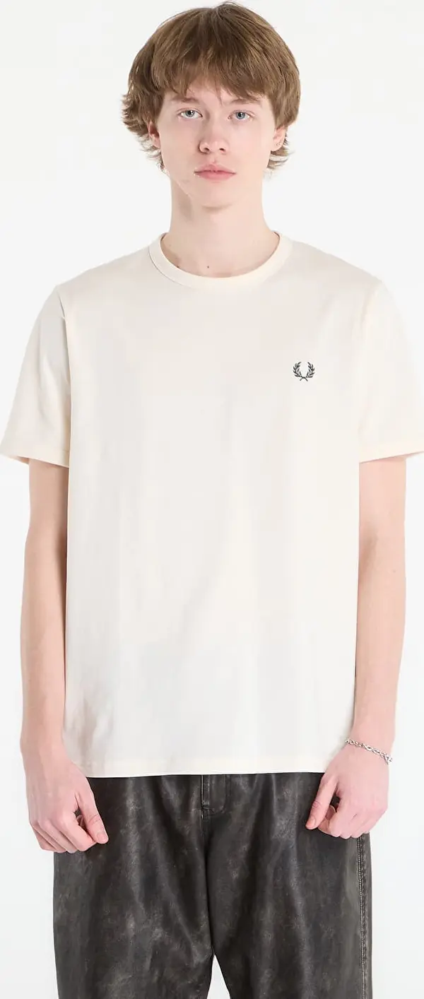 FRED PERRY Majice FRED PERRY Ringer T-Shirt Ecru S