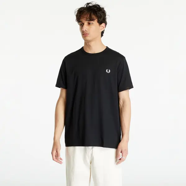 FRED PERRY Majice FRED PERRY Ringer Tee Black M