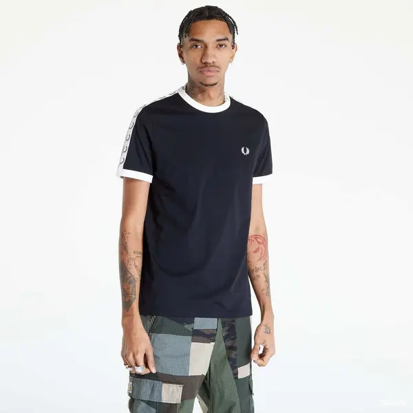 FRED PERRY Majice FRED PERRY Taped Ringer T-shirt Black XL