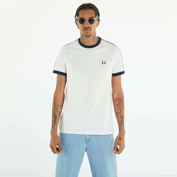 FRED PERRY Majice FRED PERRY Taped Ringer T-shirt Snow White XL
