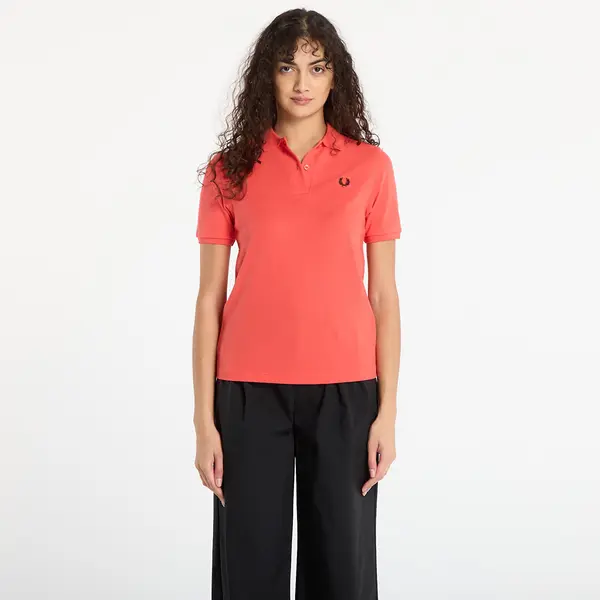 FRED PERRY Majice FRED PERRY The Fred Perry Shirt Flamingotan/ Blak 6