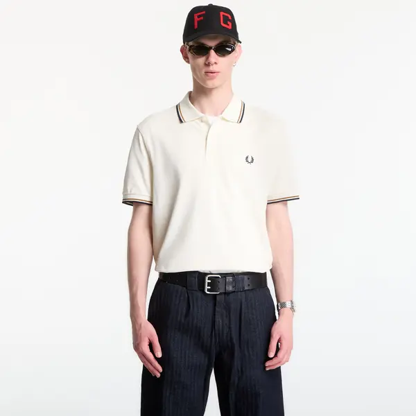 FRED PERRY Majice Fred Perry Twin Tipped Fred Perry Shirt Ecru M