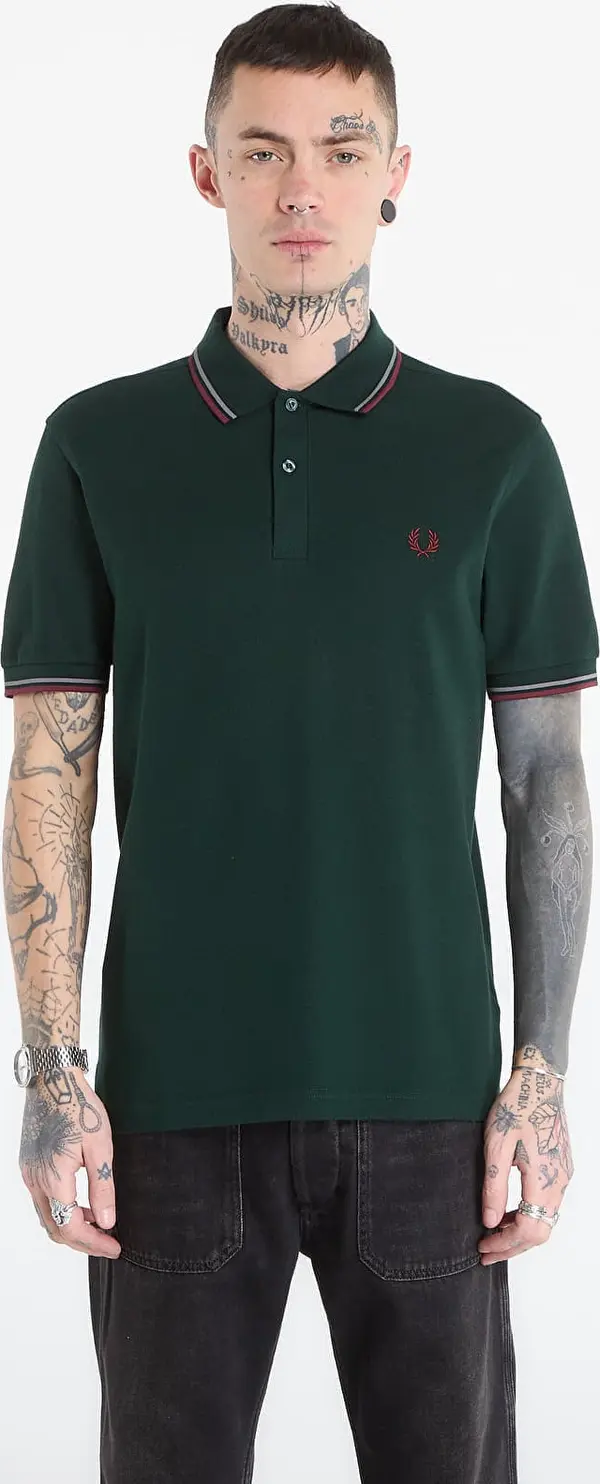 FRED PERRY Majice FRED PERRY Twin Tipped Fred Perry Shirt Grsrts/ Stkbl/ Oxb L