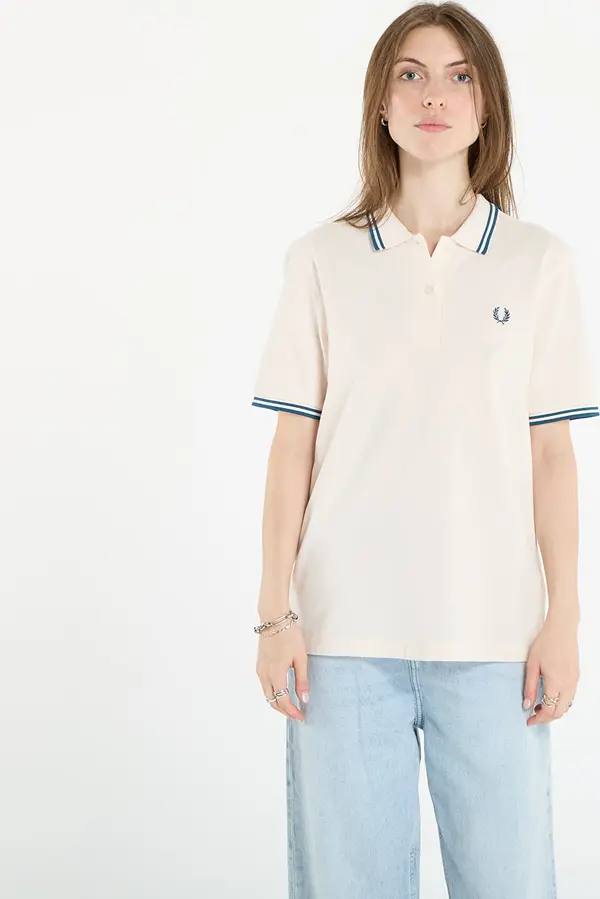 FRED PERRY Majice FRED PERRY Twin Tipped Fred Perry Shirt Silky Peach/ Dark Petrol 6