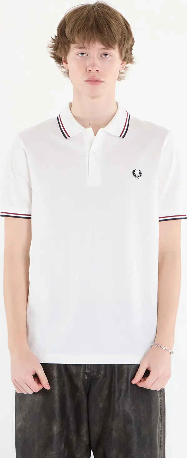 FRED PERRY Majice FRED PERRY Twin Tipped Fred Perry Shirt Snwht/ Bred/ Nvy S