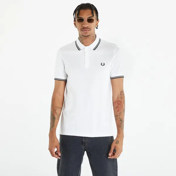 FRED PERRY Majice FRED PERRY Twin Tipped Short Sleeve Tee White L