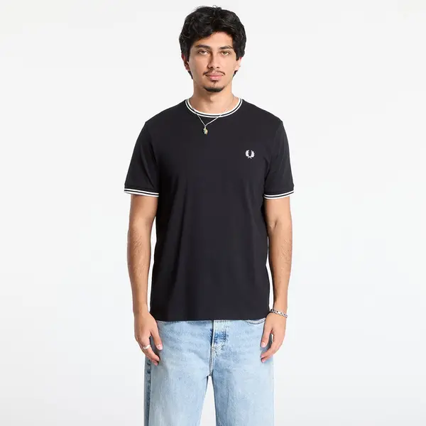 FRED PERRY Majice FRED PERRY Twin Tipped T-Shirt Black M