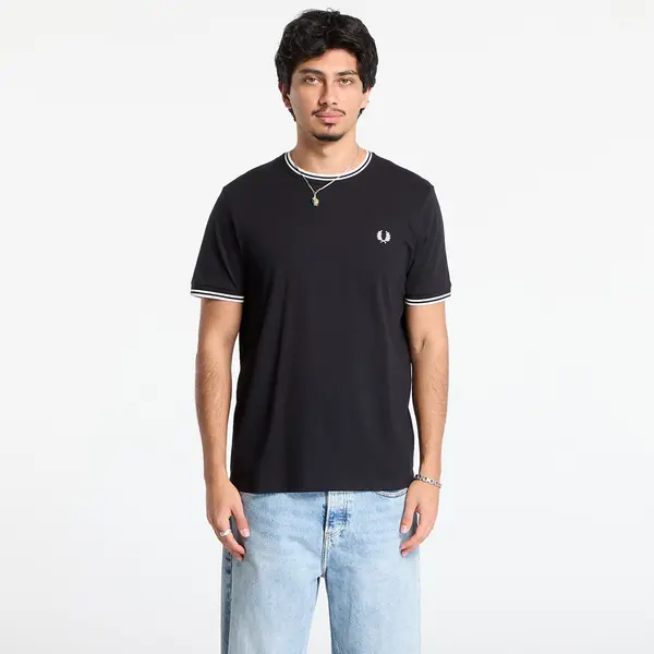FRED PERRY Majice FRED PERRY Twin Tipped T-Shirt Black XXL