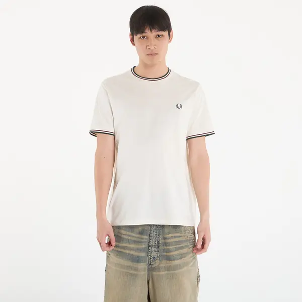 FRED PERRY Majice FRED PERRY Twin Tipped T-Shirt Ecr/ Oxbld/ Grsrts L