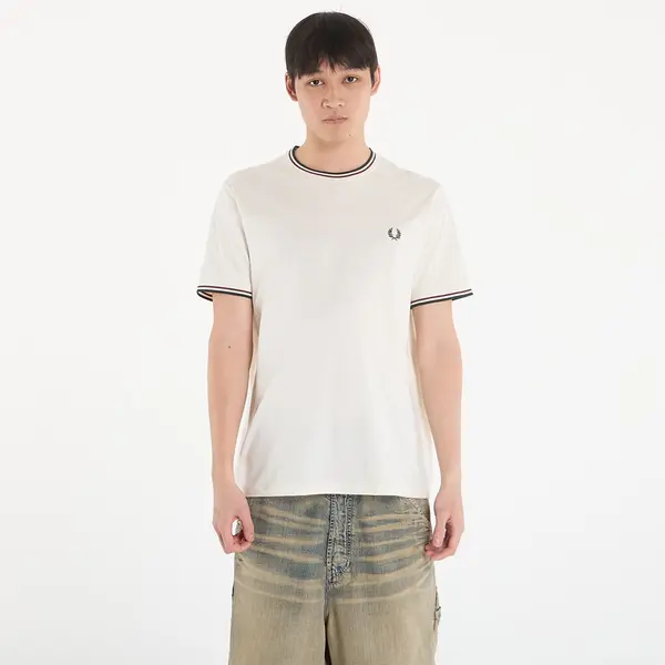 FRED PERRY Majice FRED PERRY Twin Tipped T-Shirt Ecr/ Oxbld/ Grsrts S