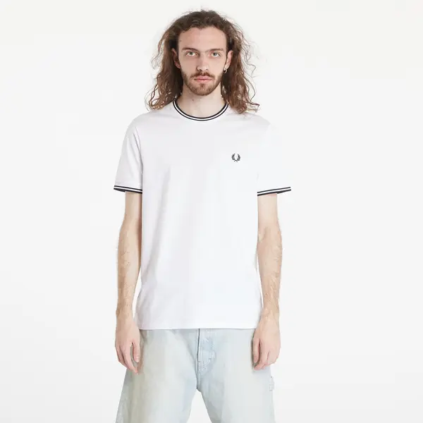 FRED PERRY Majice FRED PERRY Twin Tipped T-Shirt White XL
