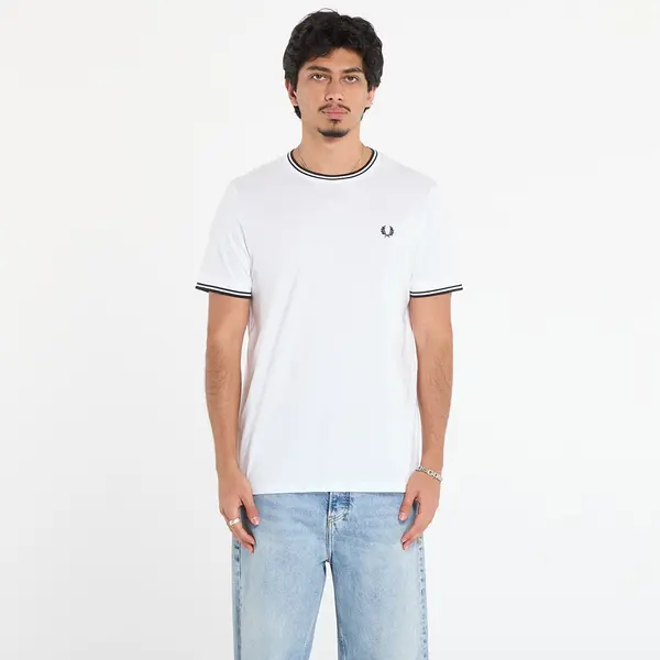 FRED PERRY Majice FRED PERRY Twin Tipped T-Shirt White XL