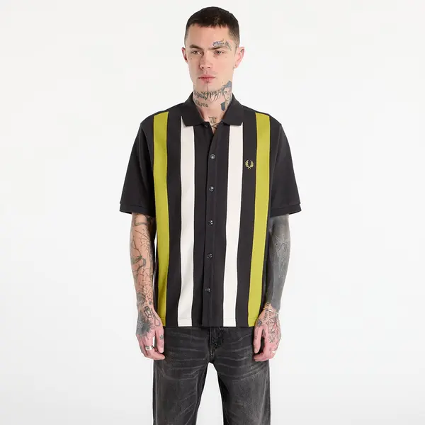 FRED PERRY Majice FRED PERRY Vertical Stripe Polo Shirt Anchor Grey M