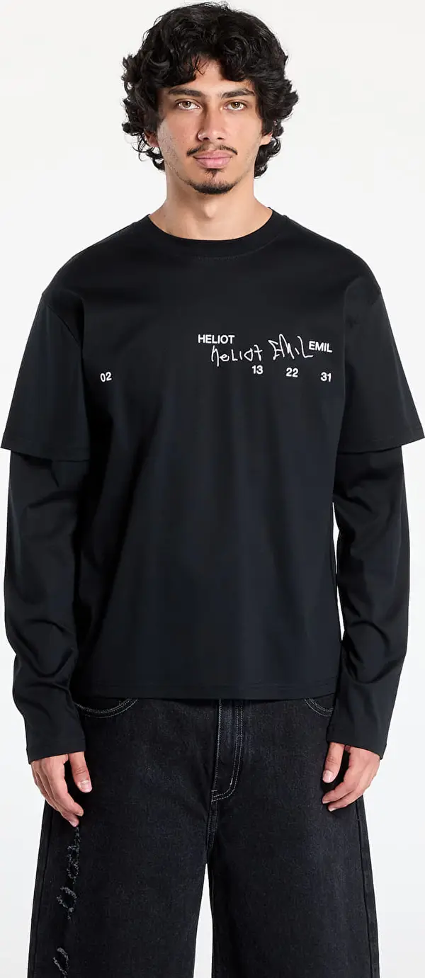 HELIOT EMIL Majice HELIOT EMIL Fulgens Longsleeve Black M