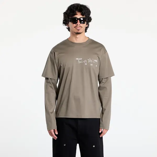 HELIOT EMIL Majice HELIOT EMIL Fulgens Longsleeve Dark Stone XL