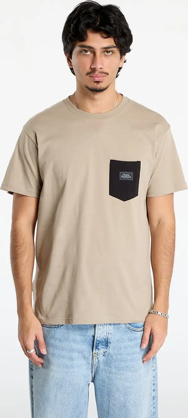 Horsefeathers Majice Horsefeathers Alpha T-Shirt Taupe S