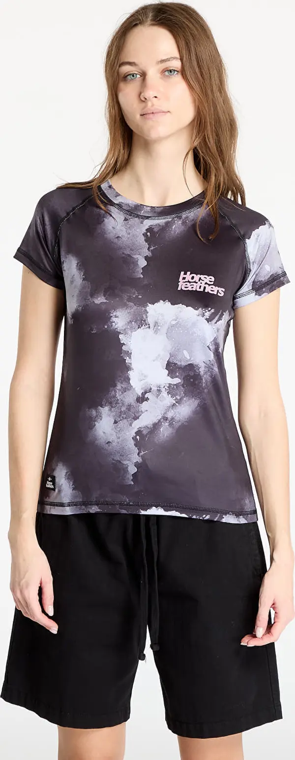 Horsefeathers Majice Horsefeathers Deco Bike Jersey Grayscale XS