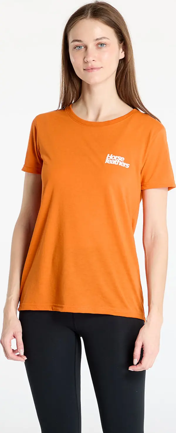 Horsefeathers Majice Horsefeathers Leila II Tech T-Shirt Burnt Orange S