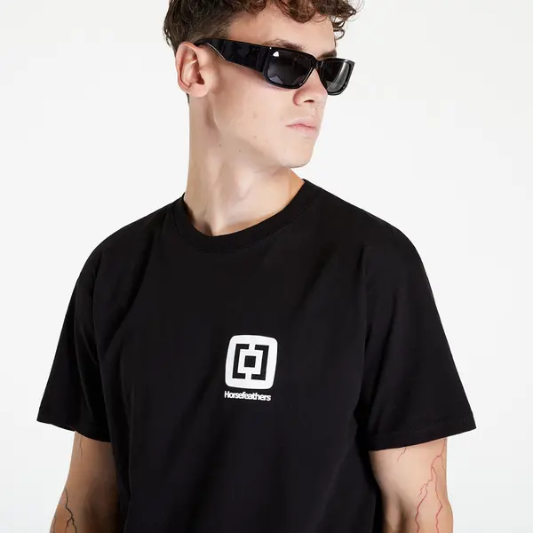 Horsefeathers Majice Horsefeathers Mini Logo T-Shirt Black S