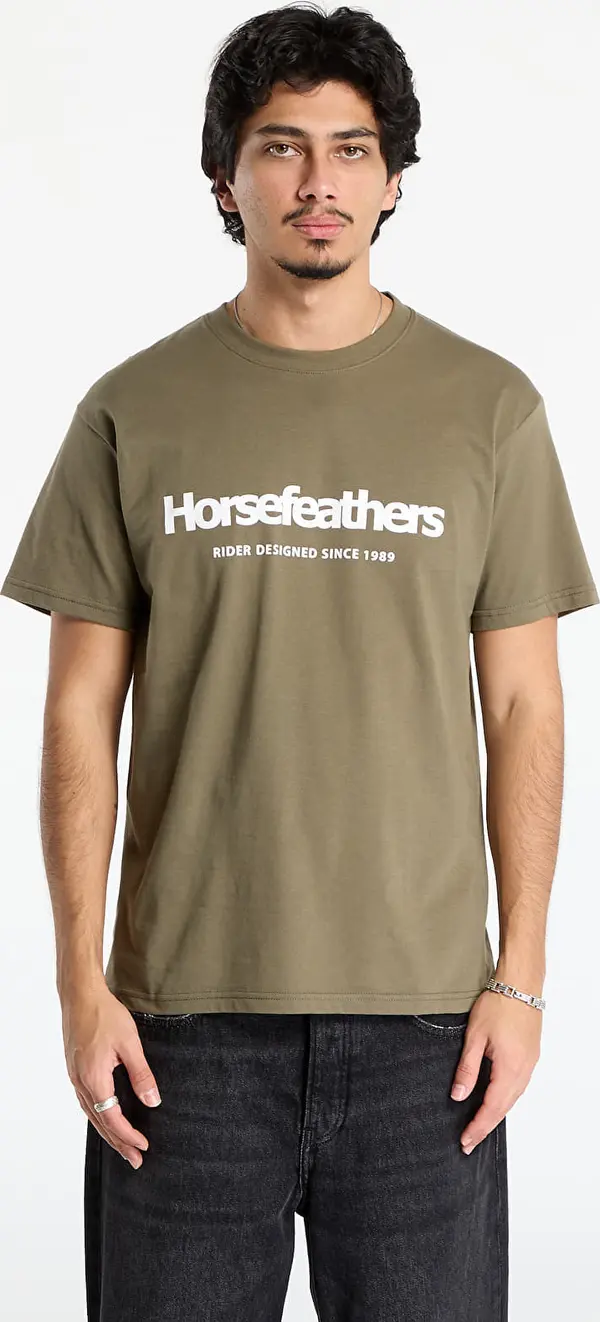 Horsefeathers Majice Horsefeathers Quarter T-Shirt Burnt Olive M