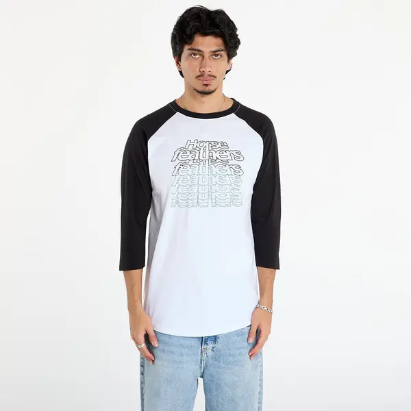 Horsefeathers Majice Horsefeathers Rollin Raglan T-Shirt White/ Black S