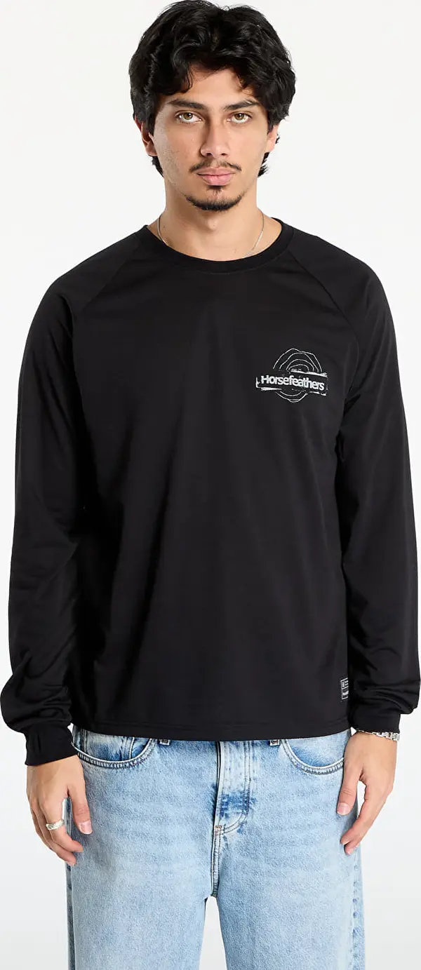 Horsefeathers Majice Horsefeathers Shank Ls T-Shirt Black XXL