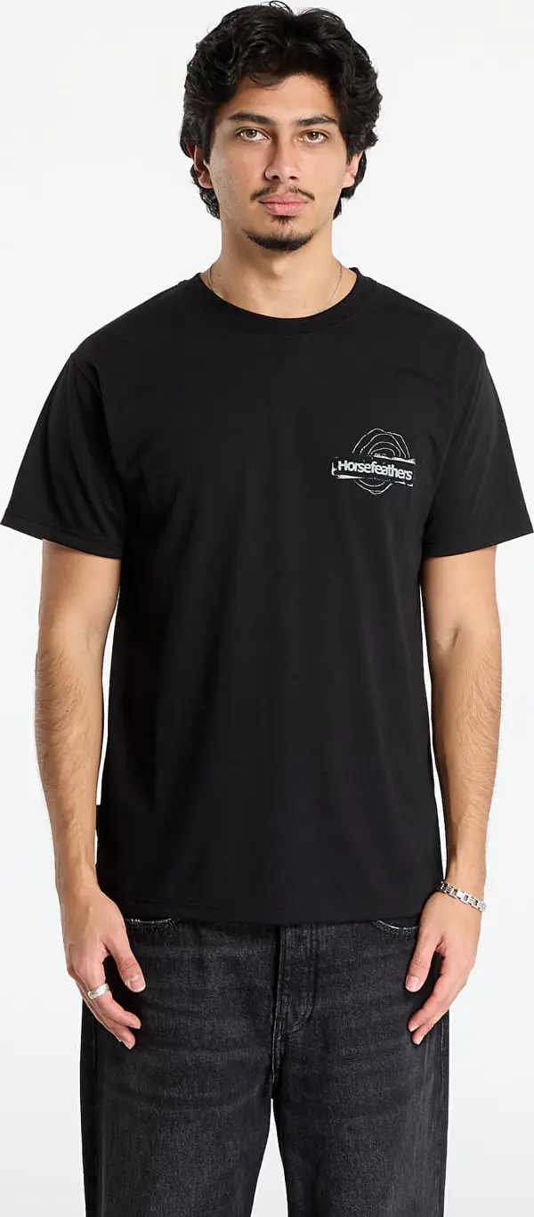 Horsefeathers Majice Horsefeathers Shank T-Shirt Black S