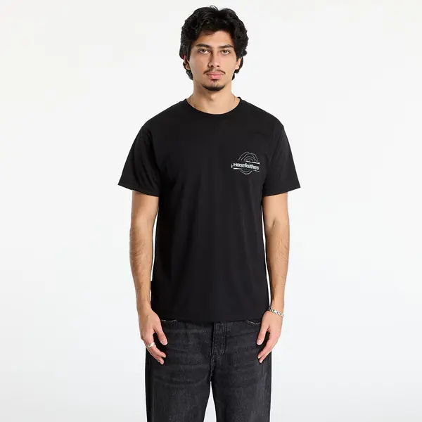 Horsefeathers Majice Horsefeathers Shank T-Shirt Black XXL