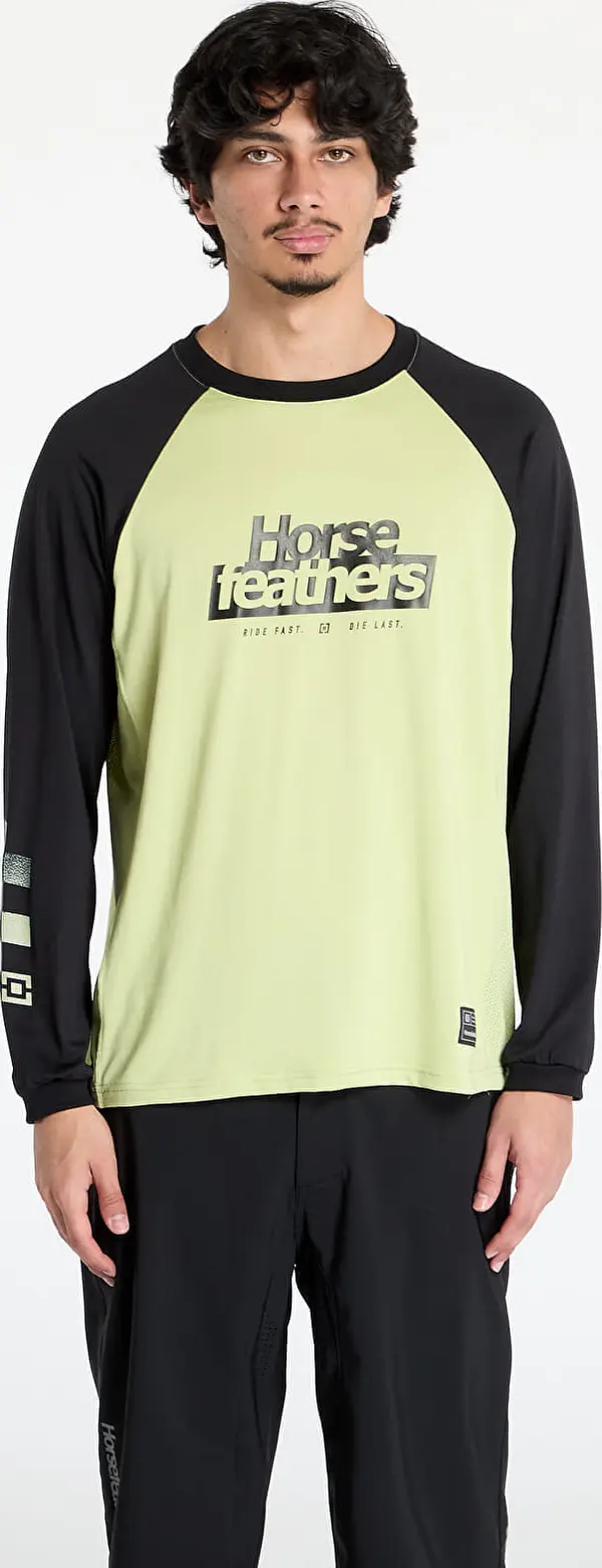 Horsefeathers Majice Horsefeathers Spike Long Sleeve Bike Jersey Nile/ Black M