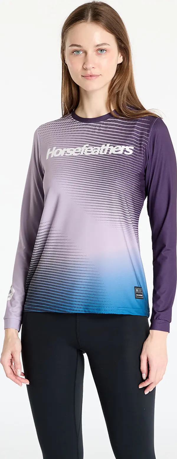 Horsefeathers Majice Horsefeathers W Quantum Ls Bike Jersey Iris Fade Out S