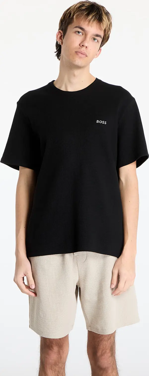 Hugo Boss Majice Hugo Boss Men's Waffle T-Shirt Black M