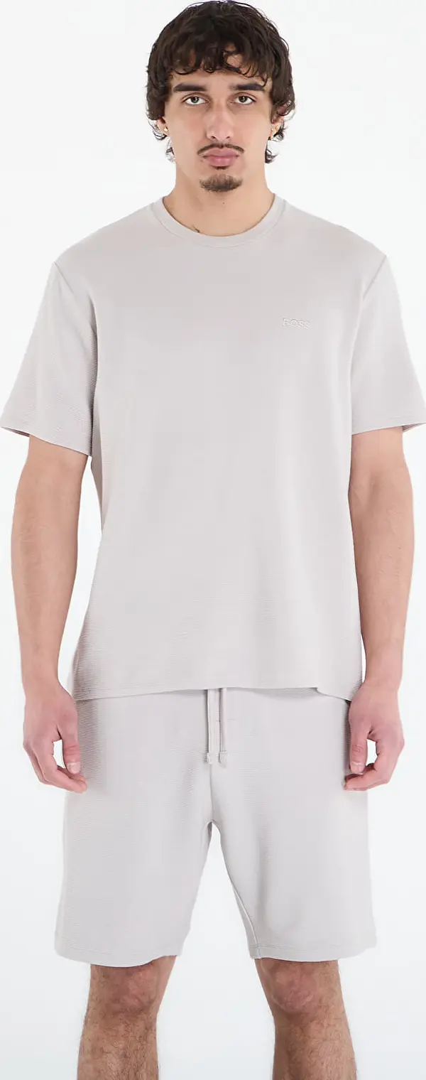 Hugo Boss Majice Hugo Boss Rib T-Shirt Light Grey S