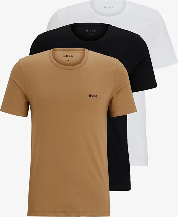 Hugo Boss Majice Hugo Boss T-Shirt 3-Pack Classic Beige/ Black/ White M