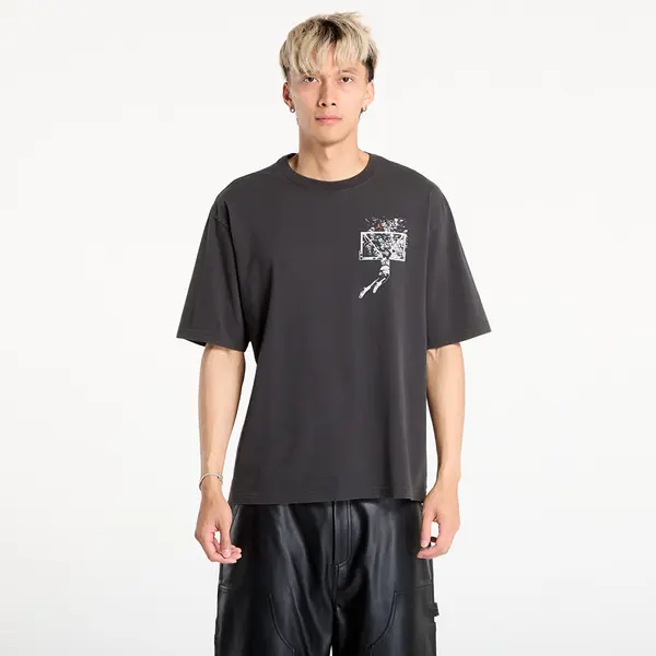 Jordan Majice Jordan Brooklyn Men's Oversized Graphic T-Shirt Off Noir/ Sail XS