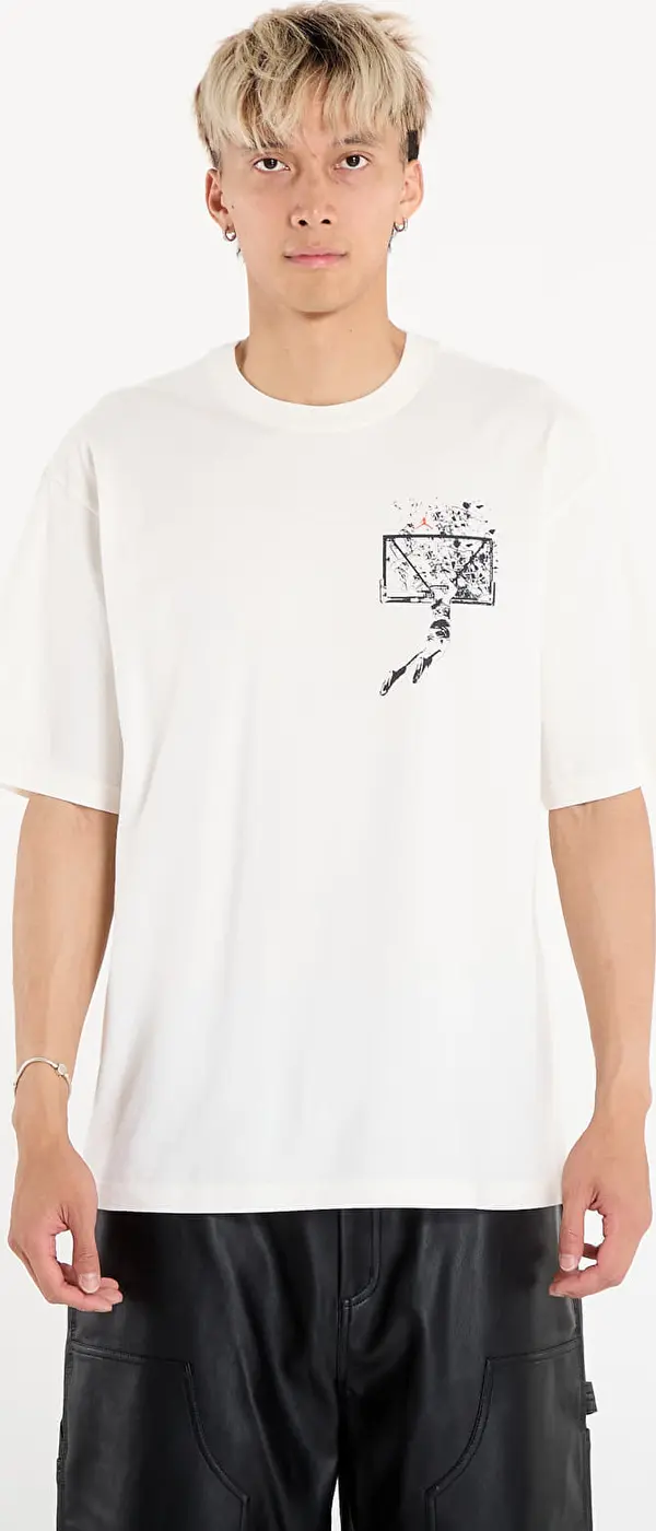 Jordan Majice Jordan Brooklyn Men's Oversized Graphic T-Shirt Sail/ Off Noir XS