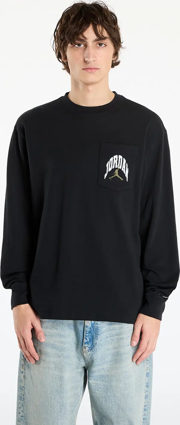 Jordan Majice Jordan Brooklyn Men's Realtree Long-Sleeve Pocket Crew Neck Black/ Sail M