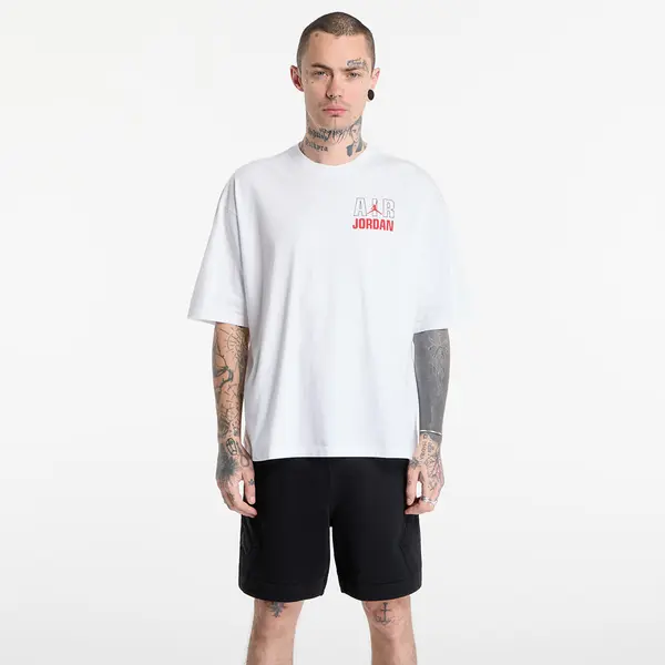 Jordan Majice Jordan Flight Men's T-Shirt White/ University Red XS