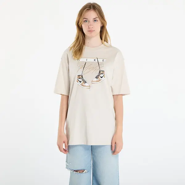 Jordan Majice Jordan Flight Women's Oversized T-Shirt Lt Orewood Brn/ Sail/ Black XL