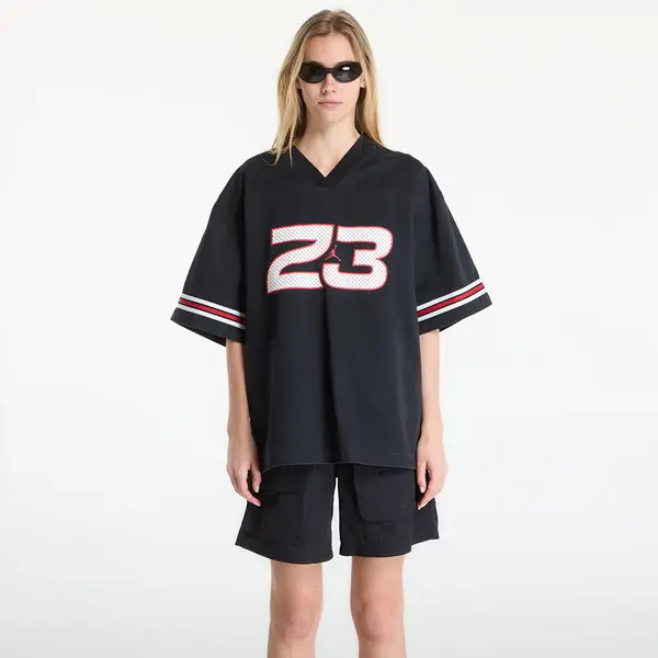 Jordan Majice Jordan Flight Women's Woven Jersey Top Black S